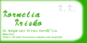 kornelia krisko business card